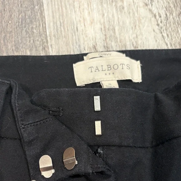 Talbots Black Curvy Straight Leg Pants - Picture 6 of 10